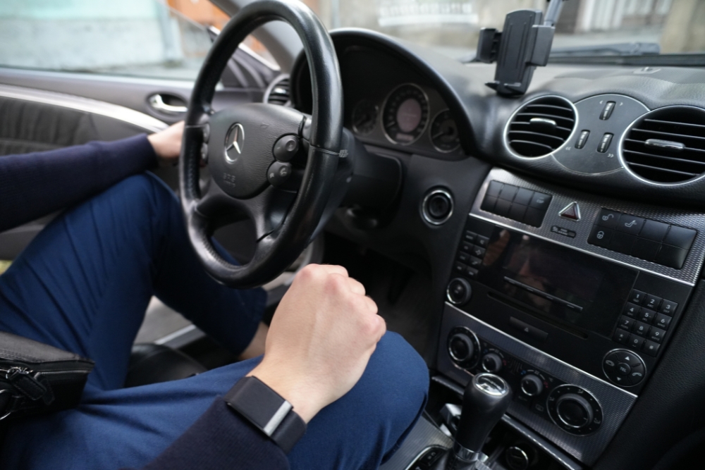 Mercedes Winter Car Maintenance, Mercedes Maintenance in Cleveland Height OH At Heights Swedish Solution. Close-up view of a Mercedes-Benz dashboard and steering wheel